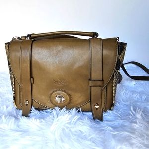 Coach faux snakeskin purse